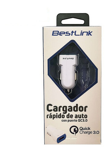 Cargador De Auto Carga Rápida Usb 3.0 / Bl-chqc300a