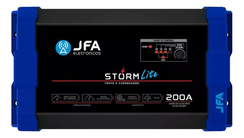 Fonte Automotiva Bivolt Jfa Storm Light 200 Ampere Carregado