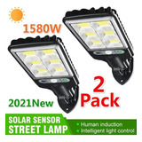 2pack 72mazorca Energía Solar Calle Luz De Pared Pir Sensor