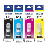 4 Tintas Epson 544 Originales Para L5190 L3110 L3160 L3150