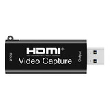 Placa Captura Vídeo Hdmi 4k Full Hd Adaptador Usb Streaming