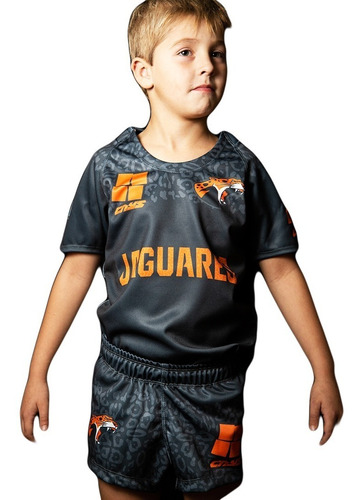 Camiseta Rugby Cays Infantil Jags Tela Antidesgarro Partido 