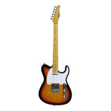 Guitarra Eléctrica Tagima Tw Series Tw-55 De Álamo Sunburst Con Diapasón De Arce