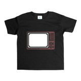 Remera Negra Adultos Pixel R39