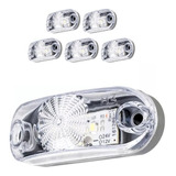 05 Lanterna Delimitadora Caminhão Carreta Bivolt Led Cristal