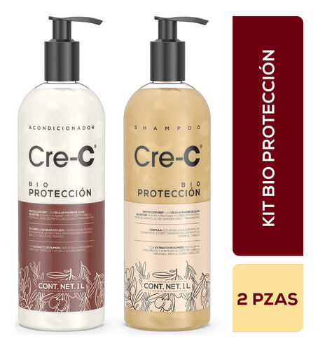 Kit Anticaída Bio Proteccion Cre-c Shampoo + Acondicionador 