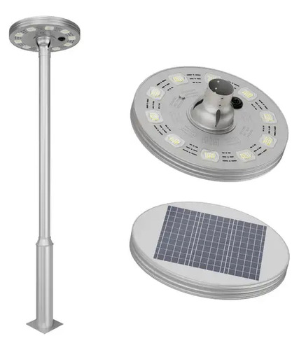 Lámpara Solar Premium, Punta Poste 200w Alumbrado Público 