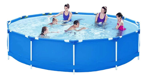 Piscina Circular 7000 Litros Montavel Mor Cor Azul Lisa