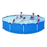 Piscina Circular 7000 Litros Montavel Mor Cor Azul Lisa