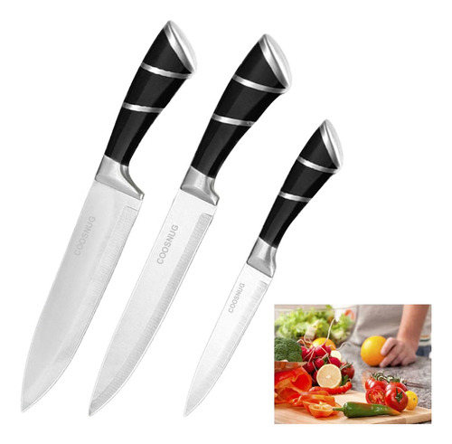 Bfylin Juego De 3 Cuchillos De Chef Profesional, Cuchillo De