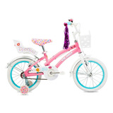 Bicicleta Infantil Niñas Olmo Tiny Friends Rodado 16 Rosa