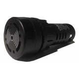 Indicador Zumbador Buzzer 24v Ac Negro Sin Led Diam 22mm