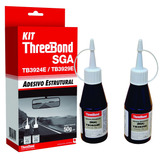 2 Kits Cola P/ Retrovisor Interno Three Bond 50g Par