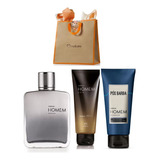 Presente Natura Homem Verse + Pós Barba Dom+ Shampoo Essence