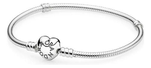 Pulsera Pandora Moments Broche Corazón D Plata Original T-20