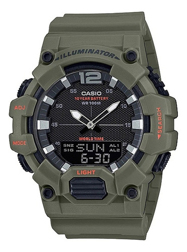 Relógio Casio Masculino Hdc-700-3a2vdf Verde Militar