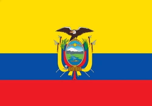 Bandera Ecuador 1mtr X 1.5mtrs Poliester Estampado