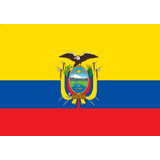 Bandera Ecuador 1mtr X 1.5mtrs Poliester Estampado