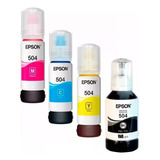 Juego De Tinta Epson 504 Colores Original 70ml C/u