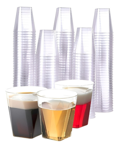 Set X40 Vasos Plasticos Pocillos Para Postres Vasos Shot 2oz