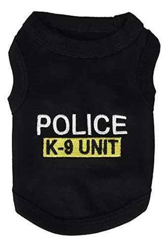 Ropa Para Mascotas Police Camiseta De Perro