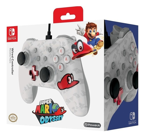 Control Nintendo Switch Alambrico. Super Mario Bross. Nuevo