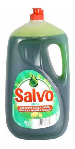 Lavatrastes Líquido Salvo Limón 2.6 Lt Osh