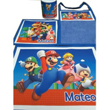 Set Jardin Infantes Personalizado Mario Bross Grafica Prexo