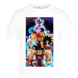 Camiseta Dragon Ball De Goku Transformaciones Grandes Diseño
