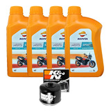 Óleo Repsol + Filtro Bmw K 1200 R K1200r 05-08 Kn160 10w30