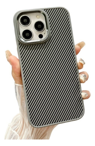 Funda Magnética Antichoque De Fibra De Carbono Para iPhone