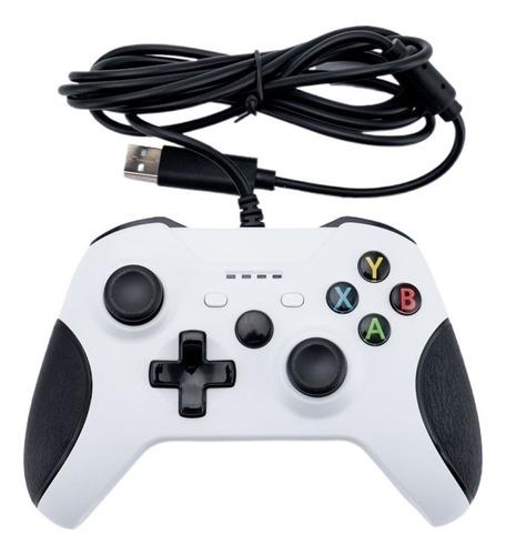 Gamepad Blanco Con Cable De 2 Metros Para Pc/xboxone/one