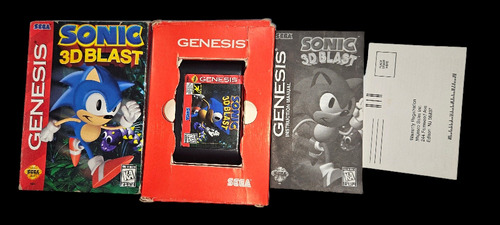 Sonic 3d Blast Original Sega Genesis Completo Local Mg
