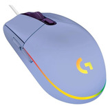 Mouse Logitech G203 Lightsync Rgb Optico Usb Lila Gaming