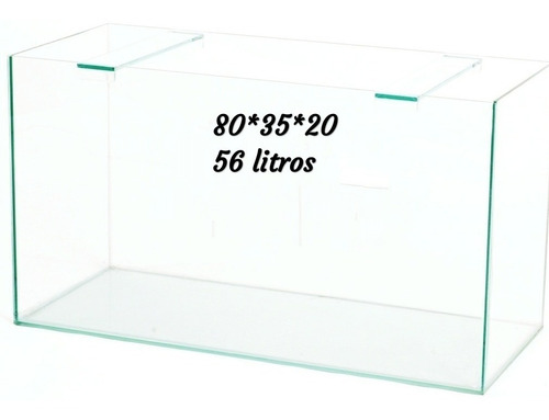 Pecera 80x35x20 4mm Acuario 56 Litros