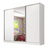 Ropero Madesa Royale 106209 Color Blanco De Mdf Con 3 Puertas  Corredizas