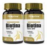 Kit 2 Biotina 150% Cabelos E Unhas Firmeza & Crescimento