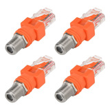 Adaptador Coaxial A Ethernet, Paquete De 4 Unidades Coaxiale