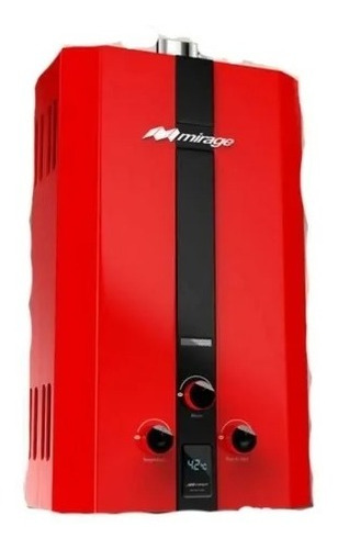 Calentador A Gas Mirage Flux 6l Rojo