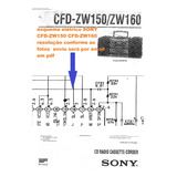 Esquema Radio Sony Cfd-zw160 Cfdzw160 Em Pdf Alta Resolução