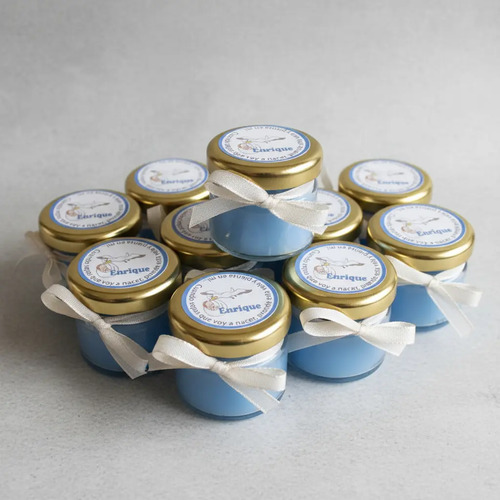 Recuerdo Baby Shower Velitas Nacimiento Del Bebé 12 Piezas | Envío gratis