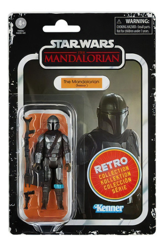 Figura De Acción Star Wars Retro The Mandalorian Beskar 4+