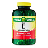 Vitamina E 400 Iu Spring Valley® - 500 Cápsulas Eua