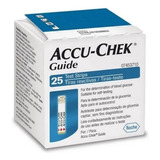 Accu-chek Guide Tiras Reactivas Medidor De Glucemia 25uni Color Blanco