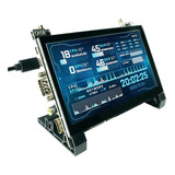 Monitor Táctil 7puLG Hdmi 1024x600 Rs232/rs485 Para Rpi 4b