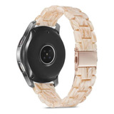 Pulseira 20mm Bege Para Samsung Galaxy Active 2 44mm - Resin