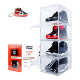 Cajas Zapatos Tenis Zapatera Transparente All Star Box 4 Pzs