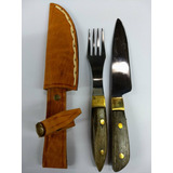  Cuchillo Y Tenedor , Asado, Juego,  Artesanal