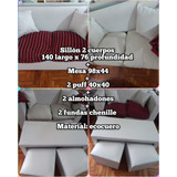 Sillón + Mesa + Puff + Almohadones + Fundas