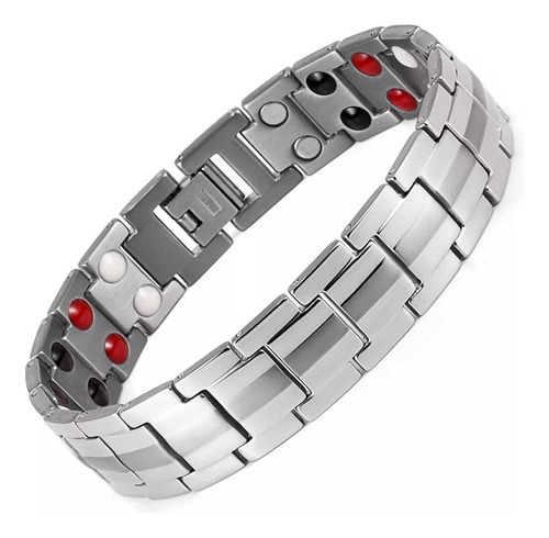 Pulseira Bracelete Corrente Titânio Magnético Imã Neodímio